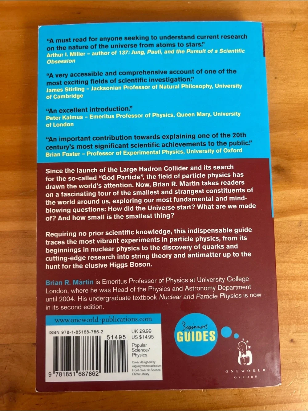 Particle Physics by Brian R. Martin - Red & Yellow Introductory Guide Book